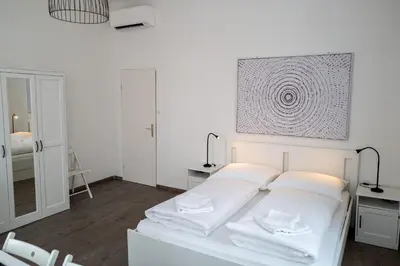 Ein Bett oder Betten in einem Zimmer der Unterkunft Vienna4you 14 you are welcome