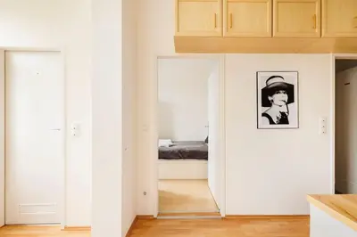 Ein Bett oder Betten in einem Zimmer der Unterkunft Beautiful 1 Bedroom Apartment near Schönbrunn