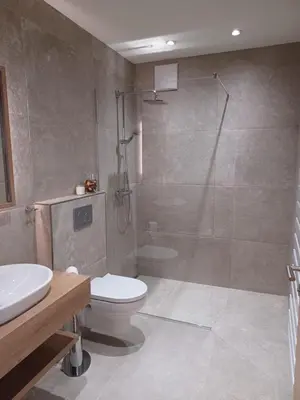 Ein Badezimmer in der Unterkunft Weingut Königshofer