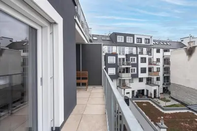Das Gebäude in dem sich die Ferienwohnung befindet
