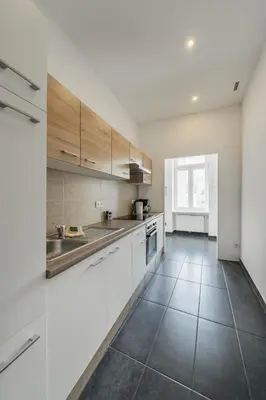 Küche/Küchenzeile in der Unterkunft Neulerchenfelder Apartment Vienna