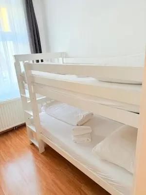 Ein Bett oder Betten in einem Zimmer der Unterkunft Peaceful Apartment for 4
