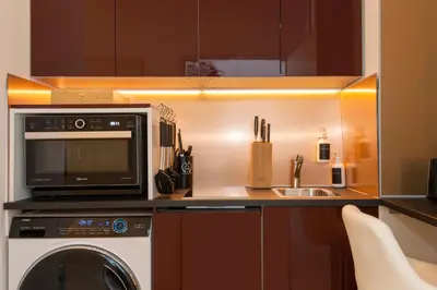 Küche/Küchenzeile in der Unterkunft Home Suites Home