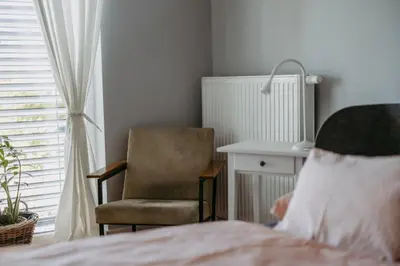 Ein Bett oder Betten in einem Zimmer der Unterkunft Cozy Place