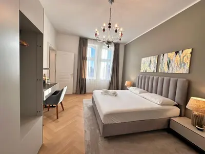 Ein Bett oder Betten in einem Zimmer der Unterkunft Vienna Stay Apartments Taborstrasse