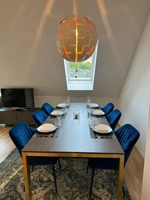 Ein Sitzbereich in der Unterkunft New Apartment with Spacious Balcony 18