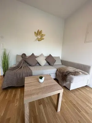 Ein Sitzbereich in der Unterkunft New Apartment with Spacious Balcony 18