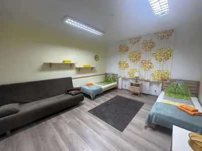 Ein Sitzbereich in der Unterkunft One-bedroom flat near Prater and Messe Prater