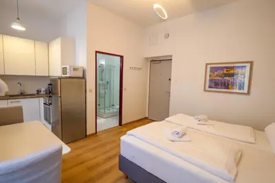 Ein Bett oder Betten in einem Zimmer der Unterkunft 74 Living Apartments