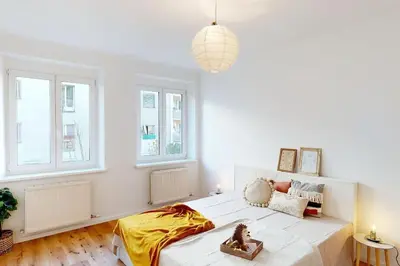 Ein Bett oder Betten in einem Zimmer der Unterkunft Metro Residence Vienna
