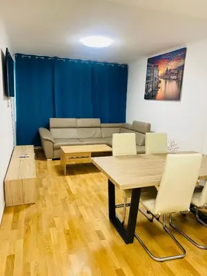 Ein Sitzbereich in der Unterkunft NiceApartment BEETHOVENS