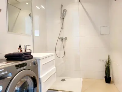 Ein Badezimmer in der Unterkunft Apartment Vienna Buchengasse
