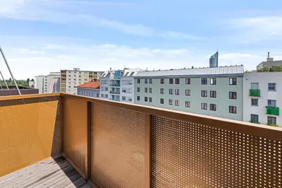 Ein Balkon oder eine Terrasse in der Unterkunft Room4Art Apartments Nr.5 in Wien