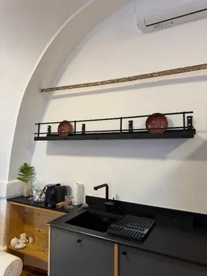 Küche/Küchenzeile in der Unterkunft Stadtjuwel am Neusiedlersee