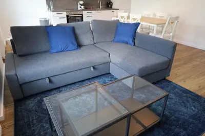 Ein Sitzbereich in der Unterkunft Penthouse Apartments