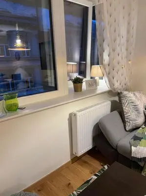 Ein Sitzbereich in der Unterkunft MollArt Apartment