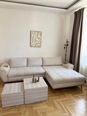 Ein Sitzbereich in der Unterkunft Schöne Eigentumswohnung im 10 bezirk