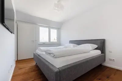 Grundriss der Unterkunft Stylisches Apartment in zentraler Grünruhelage mit Garagenplatz