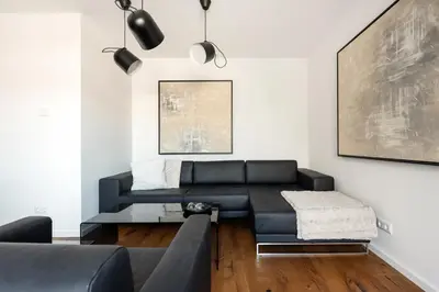 Grundriss der Unterkunft Stylisches Apartment in zentraler Grünruhelage mit Garagenplatz