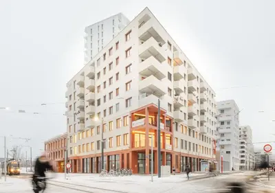 Das Gebäude in dem sich die Pension befindet