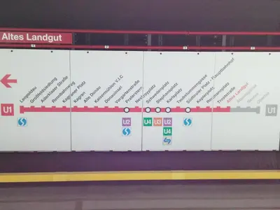Grundriss der Unterkunft Apartment Paradies - U1 Station altes Landgut