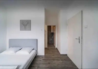 Ein Bett oder Betten in einem Zimmer der Unterkunft Apartment in perfect location