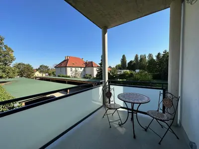 Ein Balkon oder eine Terrasse in der Unterkunft FeelHome-GolfClub-Balkon-4 Gäste-WiFi-Smart TV