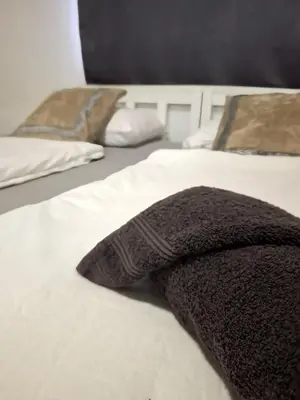 Ein Bett oder Betten in einem Zimmer der Unterkunft Adelin Vienna