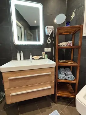 Ein Badezimmer in der Unterkunft Caro’s Gartenwohnung