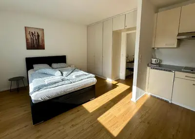 Ein Bett oder Betten in einem Zimmer der Unterkunft Urban Stays Apartments Vienna