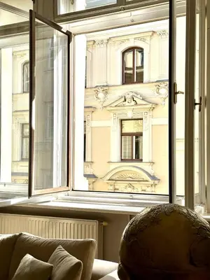 Ein Sitzbereich in der Unterkunft Stephansdom apartment
