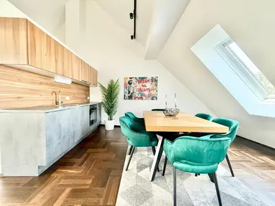 Grundriss der Unterkunft Penthouse Wien mit Parkplatz und Balkon