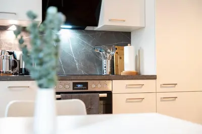 Küche/Küchenzeile in der Unterkunft Vienna City Apartment 1020 Vienna
