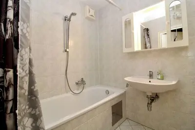Ein Badezimmer in der Unterkunft Cozy Apartment FREE parking