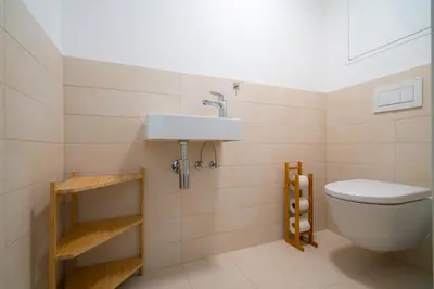 Ein Badezimmer in der Unterkunft Vienna Residence, Vorgartenstraße - Leopoldstadt