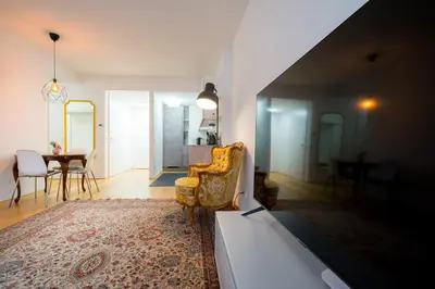 Ein Sitzbereich in der Unterkunft Vienna Residence, Vorgartenstraße - Leopoldstadt