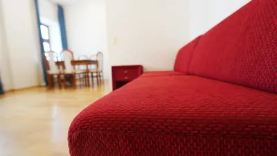Ein Sitzbereich in der Unterkunft CozyNite Premium Apartment Hernals 1