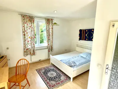 Ein Bett oder Betten in einem Zimmer der Unterkunft Gästezimmer Rothneusiedl
