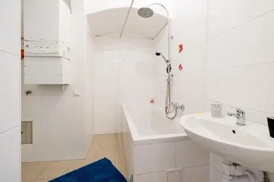 Ein Badezimmer in der Unterkunft Central apartment - private sauna