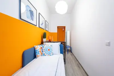 Ein Bett oder Betten in einem Zimmer der Unterkunft Danube family deluxe retreat