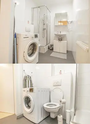 Ein Badezimmer in der Unterkunft Superb Fully Equipped Apartment, 9 min to City Center via Metro