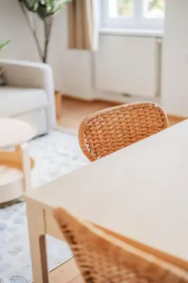 Ein Sitzbereich in der Unterkunft City Chic #18