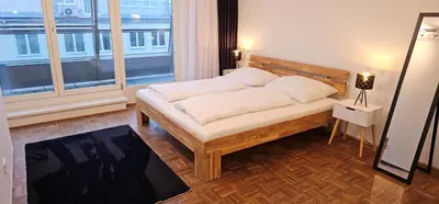 Ein Bett oder Betten in einem Zimmer der Unterkunft Vienna-ROYAL-Apartment