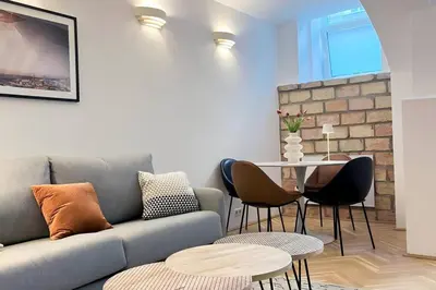 Ein Sitzbereich in der Unterkunft Cozy and stylish flat close to Schoenbrunn Palace