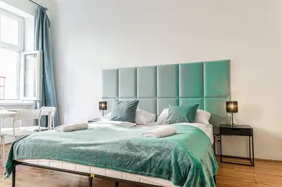 Grundriss der Unterkunft Bright 1BR Apartment 10 Min from Heart of Vienna