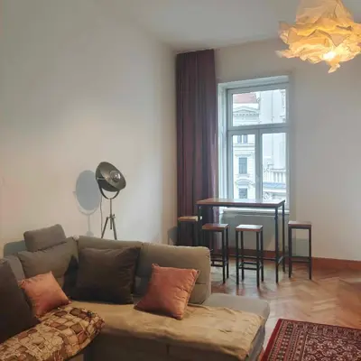 Ein Sitzbereich in der Unterkunft Large 4 room apartment in the center of Vienna