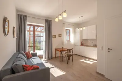 Küche/Küchenzeile in der Unterkunft Villa Musik - historical apartments, Baden