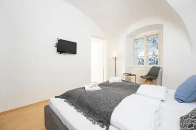 Ein Bett oder Betten in einem Zimmer der Unterkunft City Center Mödling