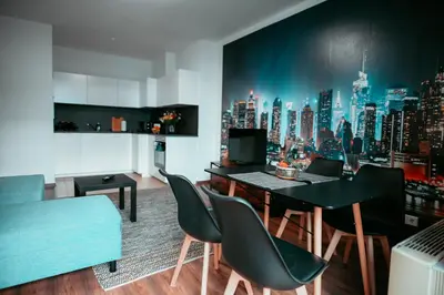 TV/Unterhaltungsangebot in der Unterkunft Vienna Shopping Center 3 Apartment