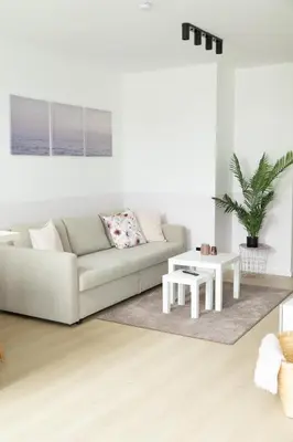 Ein Sitzbereich in der Unterkunft SI apartments - Smart Inn